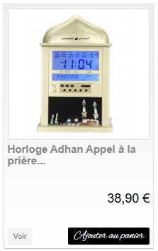 horloge adhan pas cher